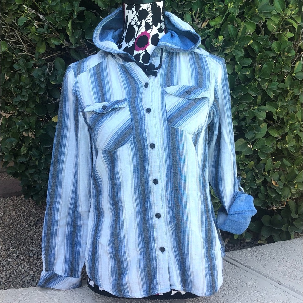 Shirt with hoodie